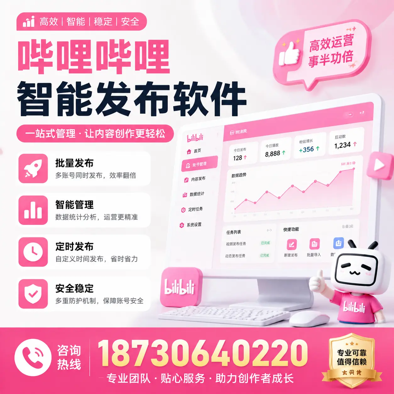 如何评估哔哩哔哩智能发布软件的ROI?太原 企业必读
